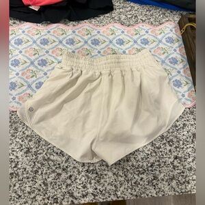 lululemon athletica Light Beige Athletic Shorts - Elastic Waist